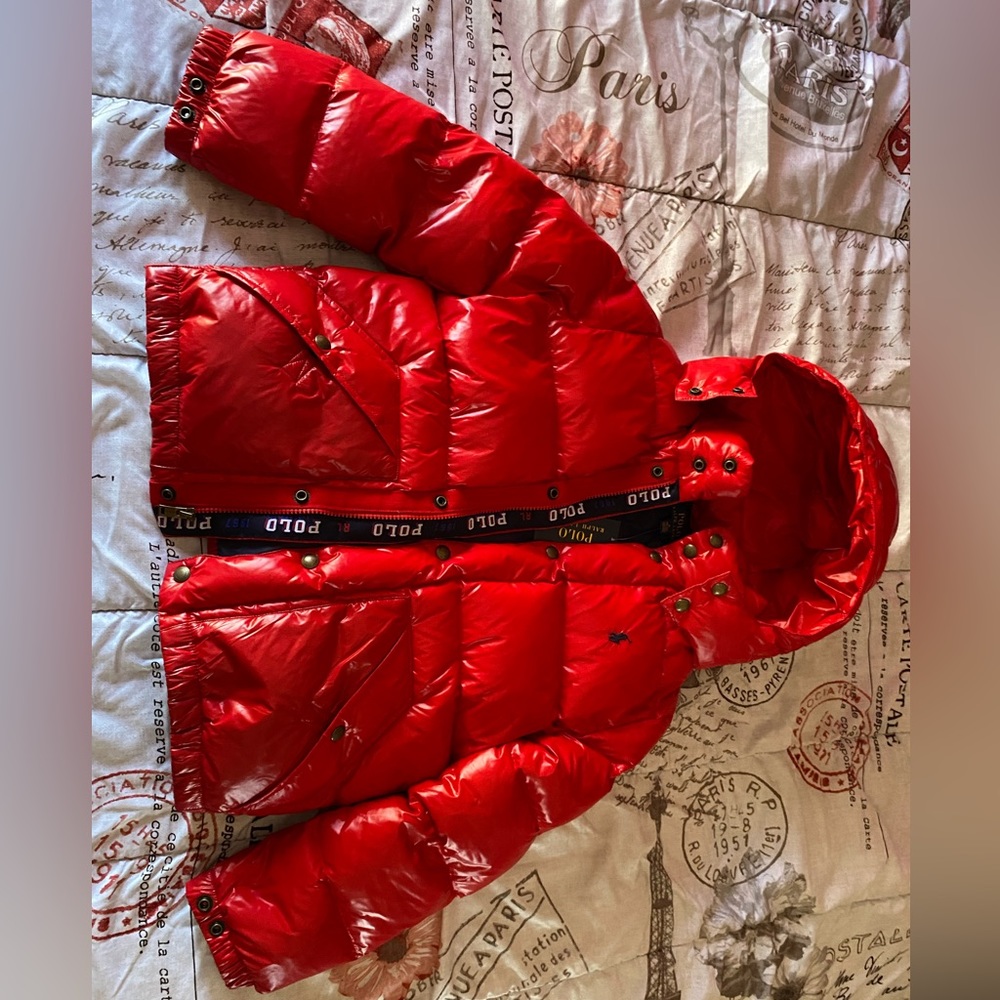 Ralph Lauren Red Medium Puffer Coat